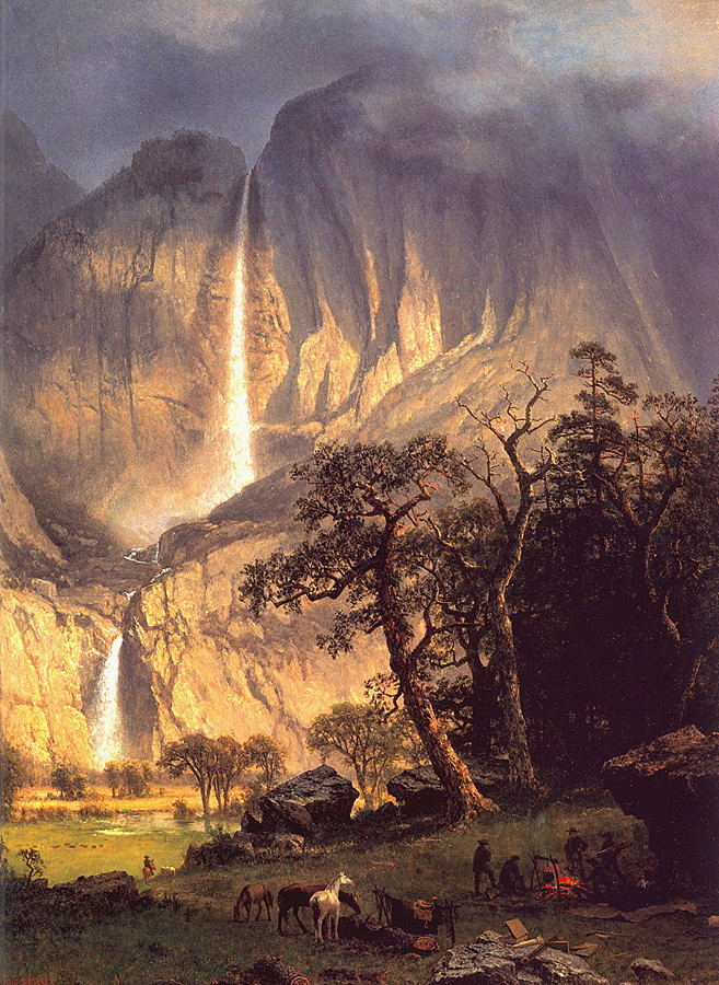 Albert Bierstadt Oil Painting Cho-looke, the Yosemite Fall